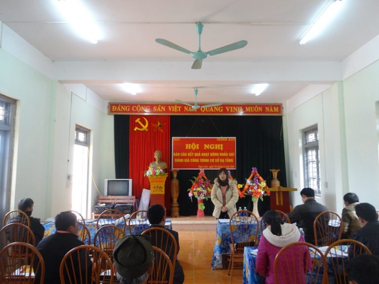 Irish Aid Project: Workshop to report results after survey infrastructure works in 2 projects communes Ngoc Son and Ngoc Lau, Lac Son district, Hoa Binh province