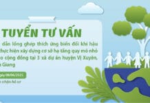 Tuyển tư vấn hướng dẫn lồng ghép thích ứng biến đổi khí hậu trong thực hiện xây dựng cơ sở hạ tầng quy mô nhỏ dựa vào cộng đồng tại 3 xã dự án huyện Vị Xuyên, tỉnh Hà Giang