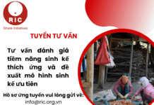 Tư vấn đánh giá tiềm năng sinh kế thích ứng và đề xuất mô hình sinh kế ưu tiên